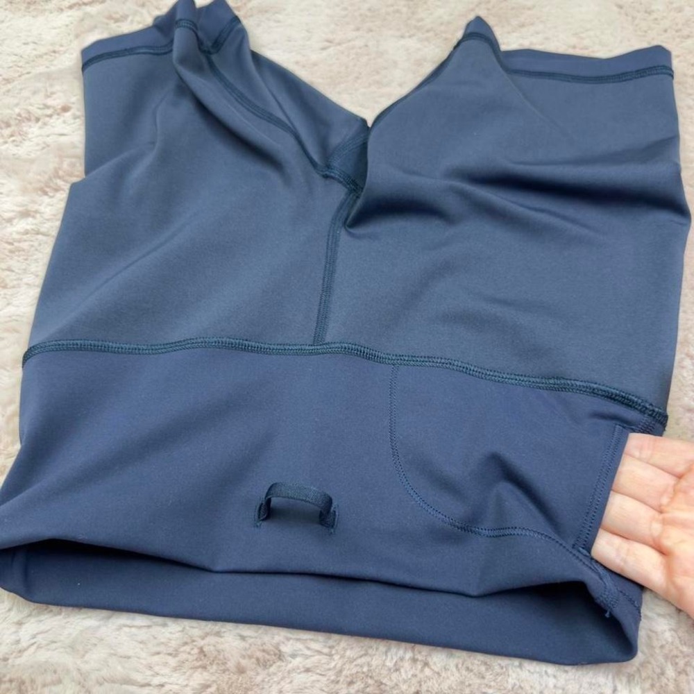 Lululemon high waisted biker shorts in navy - Picture 5 of 8